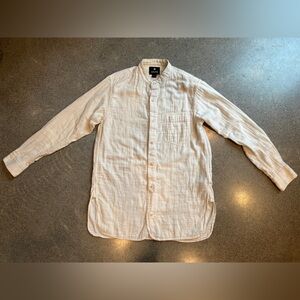 Snow Peak Band Collar Button-up